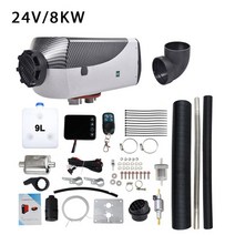 12v/24v 8kw 디젤 경유 무시동히터 트럭 버스 모터홈 디스플레이 및 리모컨 포함, 9 8KW 24V, 1개