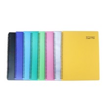 스프링 클리어파일 20P 30P 40P 8색상, 분홍색