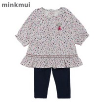 [밍크뮤] (유아) 미니플라워 상하복_3723361002