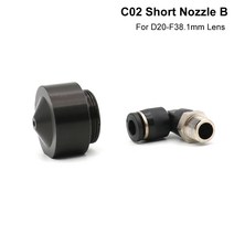 HAOJIAYI 공기 노즐 N02 Dia.20 용 FL38.1 렌즈 CO2 짧은 B 레이저 커팅 머신에서 헤드 피팅 포함, 한개옵션0