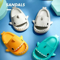 대명 상어 무소음 슬리퍼 실내화 층간소음방지 거실화 욕실화 EVA, 상어슬리퍼, 민트