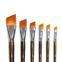 칠성당 972 사선구성붓 2~7호 일러스트 디자인 회화 입시 학교 교재용 붓, 3호(85194)