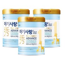 아기사랑수 어드밴스 분유 1단계, 750g, 6캔