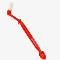 커피머신 청소솔 브러쉬 헤드 커피 브러시 에스프레소 머신 청소 가루 플라스틱 손잡이 도구, [01] Red