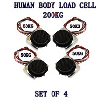 로드셀 load cell 4개/몫 200KG 몸체로드 셀 계량 센서 압력 + 4Pcs 50kg 인간 스케일로드 중량 측정 도구, 한개옵션0