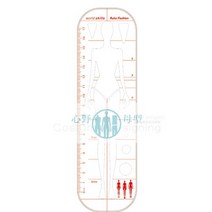 드로잉 눈금자 인체 옷 디자이너를 위한 인간 템플릿 패션 여성 바디 모델, [01] Template Ruler