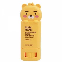 리틀프렌드 투명 선스틱 라이언 어피치 택1깔끔한사용감 산뜻한사용감 선스틱 선크림스틱 스틱형선크림 자외선선스틱 자외선차단, 선스틱 어피치