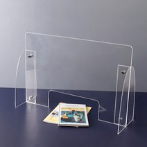아크릴 가림막 투명 책상 칸막이 이동식 볼트형 민원실, 70X60cm(3T)_볼트_창구형