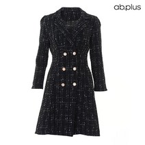 에이비플러스 ab.plus 페미닌 블랙 패턴 라인 원피스 (LSW4MO33A)