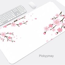 마우스 손목쿠션 손목받침대 손목보호대블랙 마우스 패드 벚꽃 데스크 매트 핑크 사쿠라 쿠션 키보드 컴퓨, 08 8_12 400x900x4mm