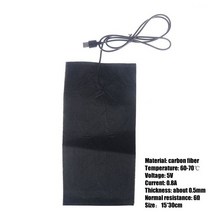 온열매트 전기 장판전기 겨울 적외선 발열 매트 탄소 섬유 가열 패드 핸드 워머 USB 필름 1 개 2, 11 As Pic Show