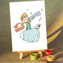 (국내배송/당일출발) 모모픽스페인팅 M35 작은별 어린왕자 10X15 따라그리기 유화그리기 인물화 따라그리기