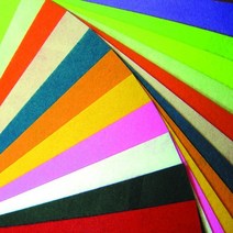 대진교육 4절 부직포 1봉(10장) 낱장 칼라별, 15.하늘