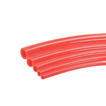 유압부품 5 미터 공압 튜브 공기 구성 요소 호스 4mm 6mm 8mm 10mm 12mm 폴리 우레탄 PU 파이프 압축기 공압부품, 02 빨간, 6x4mm