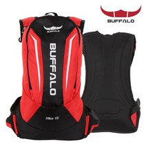 버팔로 소형 자전거 배낭 15L 백팩, 레드