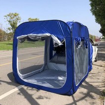 SUV 차박 트렁크 도킹 카텐트 큐브형 3-4인, 200x200x200(cm), 블랙