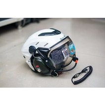 패러글라이딩장비 패러글라이더 헬멧 dreamfly mx-02 통신 하프 페이스 구동, 흰색 3mgreen 이어컵, 오디오 플러그 유형 y