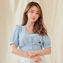 반에이크오 엘리스 뒷리본 블라우스_OB06BLME07Z