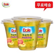 Dole 후룻컵 복숭아 198gx18컵/컵과일/무배, 198g