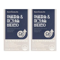 뉴트리원 어골칼슘 마그네슘 비타민D 1000mg x 60정_2박스 -SDL-, 2박스, 선택옵션