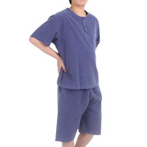 만덕몰 여름용 남녀공용 베이직 반팔 반바지 세트 개량 생활한복 절복 법복 단체복