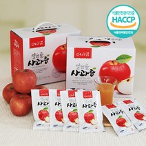(햇사과즙) 밀양 얼음골 꿀 사과즙 100% 120ml, 50개