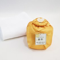 [나눔파티] 웨딩 돌잔치 생신 호텔 수건 답례품 170g 30수 실크보자기 비닐백포장, 1개, 골드