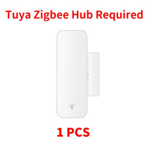 문열림센서 동체 감지기 tuya zigbee 도어 센서 스마트 홈 자동화 앱 원격 제어용 접촉식 개방형 센서 aleax google home과 함께 작동, 1개