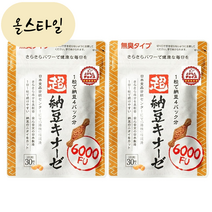 [해외] 사쿠라노모리 Nattokinase 나토키나제 초나토키나제 6000FU 2개 세트 낫또키나제 올스타일 일본직구, 30정