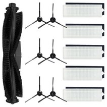 로봇 청소기 필터 걸레Proscenic M7 PROKyvol Cybovac S31HONITURE Q6Uoni Lenovo T1 Pro 액세서리 용 롤러 사이드 브러시 HEPA, 005