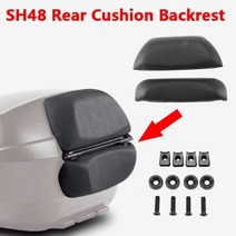 Motorfiets Staart Doos Rugleuning Pad Achter Bagage Box Kussen Voor Shad SH48 탑 케이스 Sh 48, 검은 색