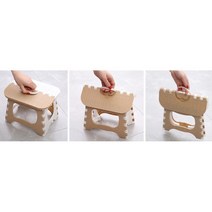 손잡이 달린 접이식 휴대용 캠핑 보조의자 낚시용 산소갈때 피크닉, 1개, 그린