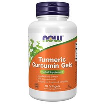 NOW Foods Tumeric Curcumin 터메릭 커큐민 겔 60정