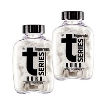 티시리즈고체치약(페퍼민트향) 2병(1병60정 2병세트), 보틀형 페퍼민트 2병