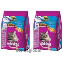 위스카스 포켓 오션피쉬 어덜트 고양이 사료 7kg 2개