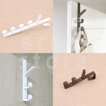 문에거는옷걸이 문옷걸이 모자걸이 도어후크 1P, 3단 화이트(WHITE)
