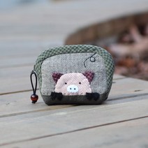 바이핸즈 diy키트 퀼트패키지 소품 만들기 - 꿀꿀이 미니지갑