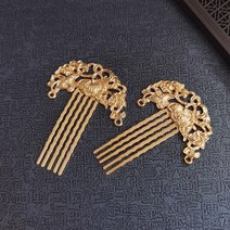 펄 집게 펜던트 빈티지 전통 한복비녀 올림머리 진주 노리개 쪽머리 똥머리