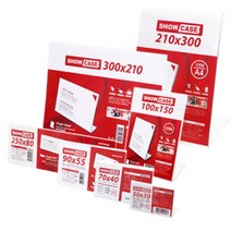 아크릴종이꽂이 POP꽂이 메뉴판 가격표(40가지 크기)