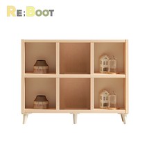 리부트 미니 책장 거실장 1200_2단 오픈, 메이플