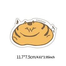 쿠션퍼프 주방 매직 식기 세척 스폰지 압축 목재 펄프 귀여운 동물 걸레 들러붙지 않는 수세미 청소 도구, 1.Little Chai Dog