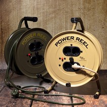 국내산 캠핑 작업용 파워릴선 전기 연장선 15M 20M 4구 리드선 카키 베이지 전선줄, 카키색(20M)