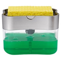 ST 592401 Soap Pump Dispenser and Sponge Holder 13 Ounces Silver, 1