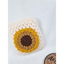 핸드메이드 뜨개질 순뜨개기방 파우치 생리대 주머니가방 완성품