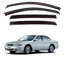 엑스핏 차종별 맞춤 스모그 썬바이저, 르노삼성 SM5 (구형), 투명블랙