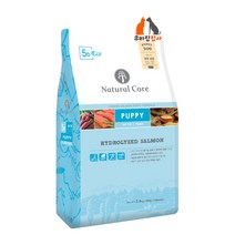 네츄럴코어 강아지 사료 에코5b 퍼피 살몬(연어) 작은알(6.5mm) 2.4 7kg+샘플사료 35g*15개(필수지방산이 풍부한 연어 순살 두뇌성장 발육 면역건강 장건강에 도움), 에코5a 작은알(6.5mm) 2.4kg+샘플사료 6개