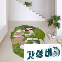 북유럽 잔디러그 이끼 내츄럴 자연스러운 침실트, 01. A, 01. 80cm×160cm