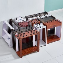 당구큐대 배치 벽걸이 랙 디스플레이 수납 랙 거치대 선반 보관대 홀더 큐꽂이, 18.8홀