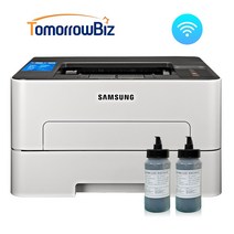 삼성 무한 흑백레이저프린터 SL-M2843DW, 리필 파우더 1세트 (흑색)
