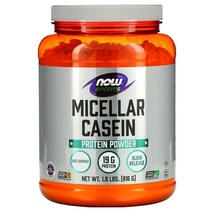 나우푸드 Sports 미셀라 카제인 프로틴 파우더 무맛 816g(1.8lbs), 816g, 1개